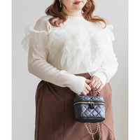 2WAYギャザーフリルニットプルオーバー