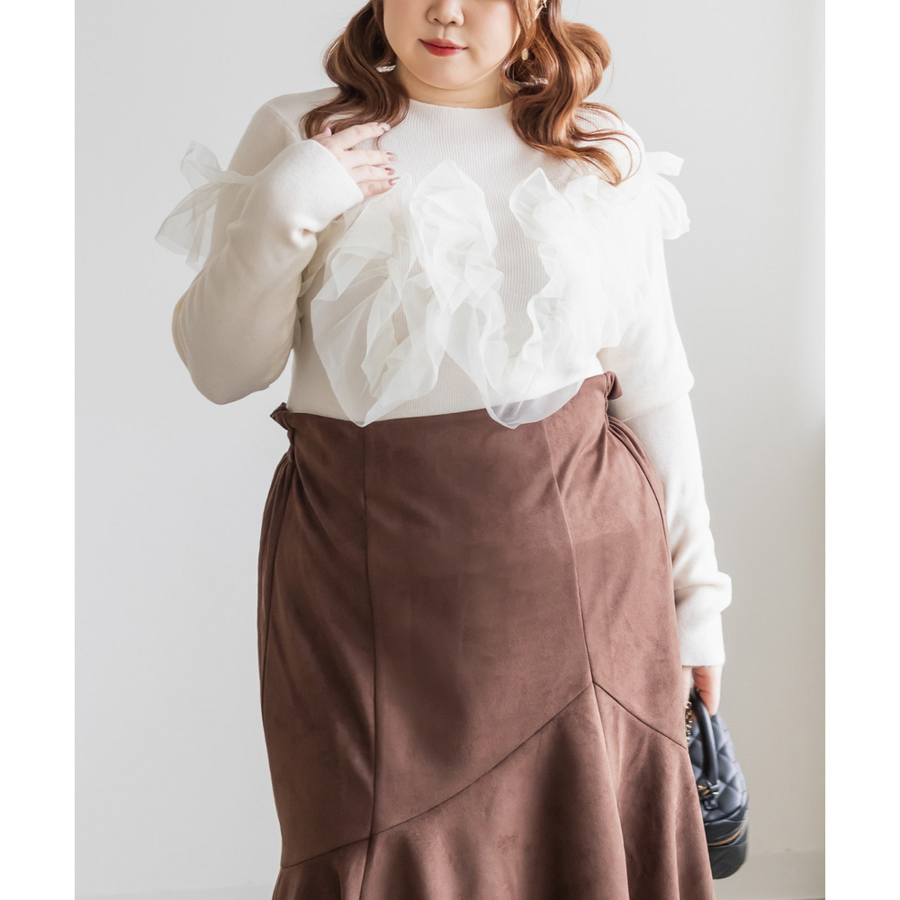 2WAYギャザーフリルニットプルオーバー3