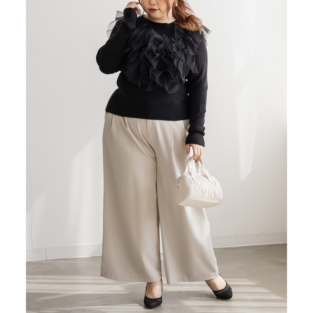 2WAYギャザーフリルニットプルオーバー4