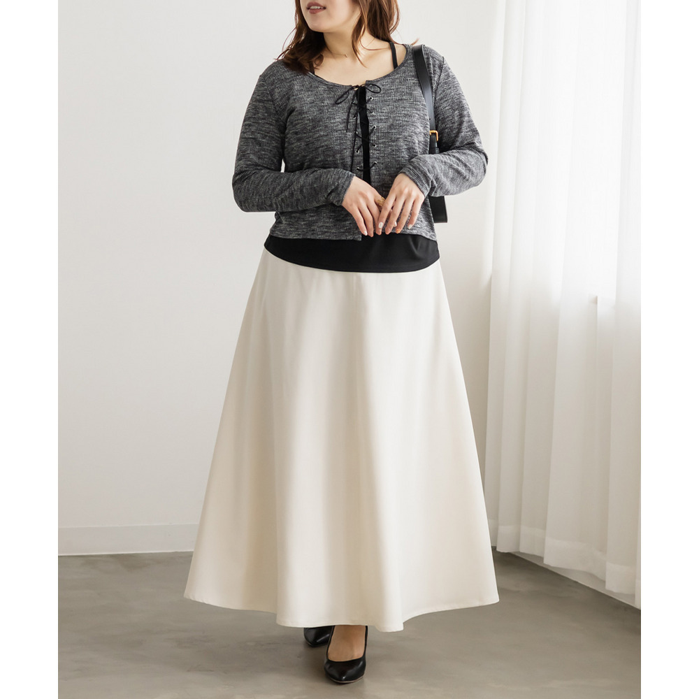 レースアップリブプルオーバー2