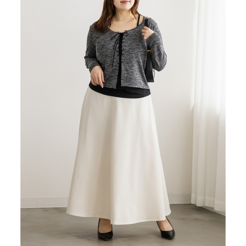 レースアップリブプルオーバー4