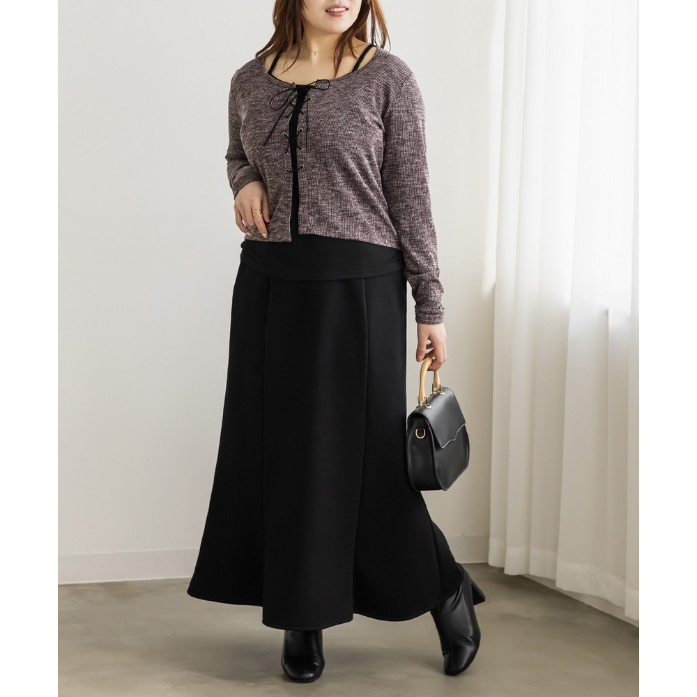 レースアップリブプルオーバー6