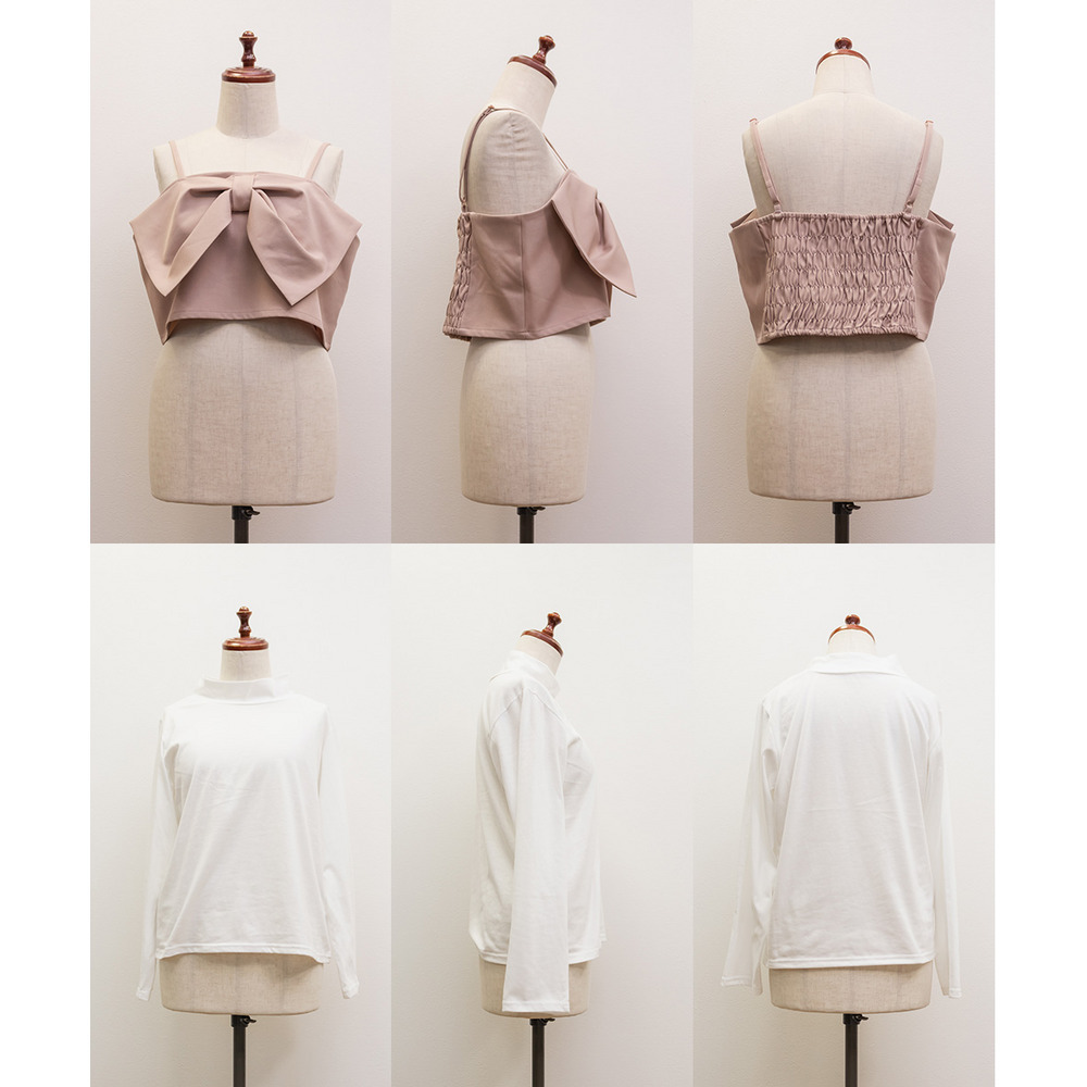 リボンビスチェセットプルオーバー11