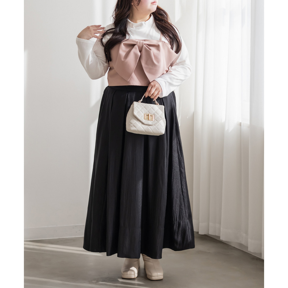 リボンビスチェセットプルオーバー2