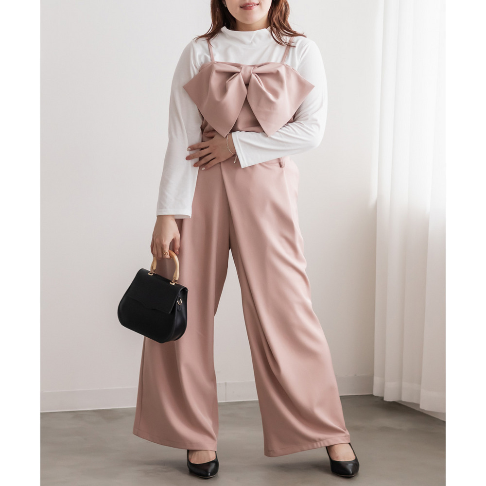 リボンビスチェセットプルオーバー4