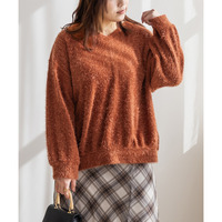 シャギーVネックプルオーバー