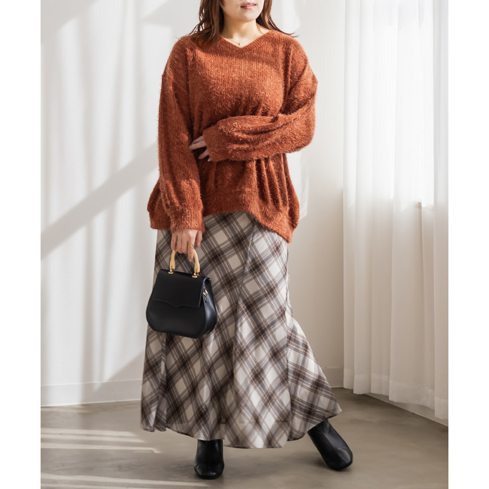 シャギーVネックプルオーバー2