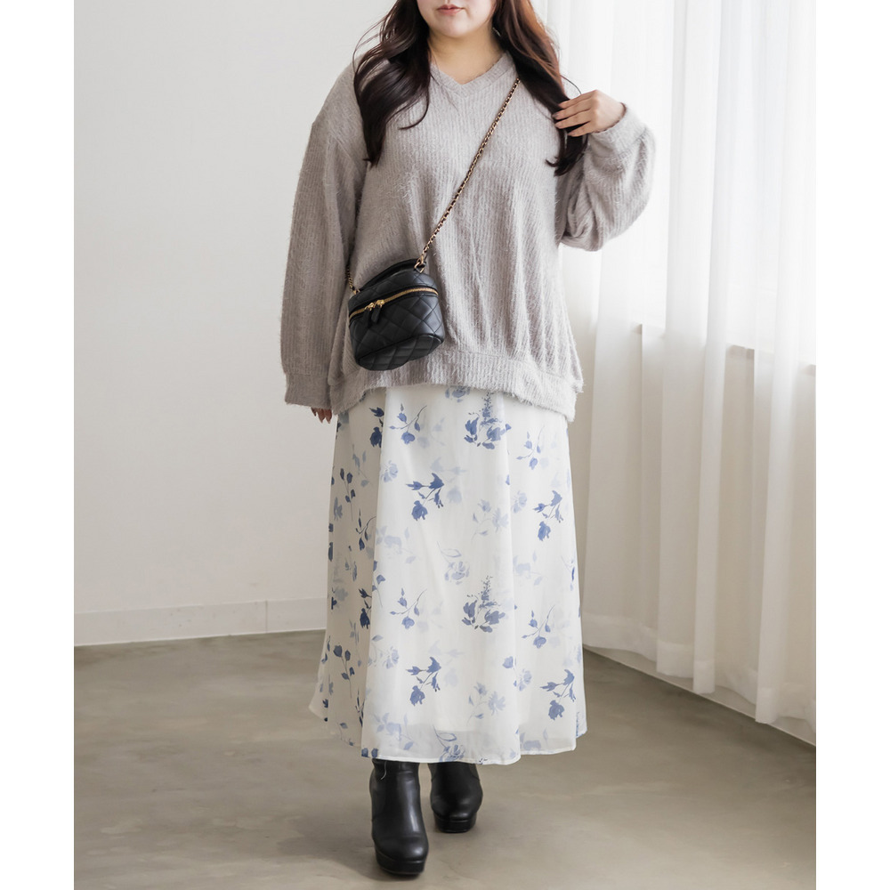 シャギーVネックプルオーバー8