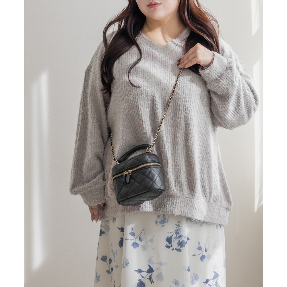 シャギーVネックプルオーバー1