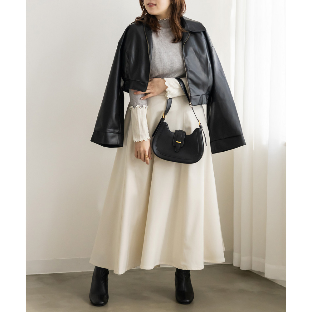 ラメメロウ配色リブプルオーバー2