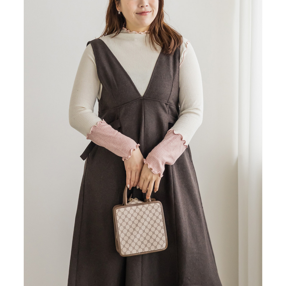 ラメメロウ配色リブプルオーバー6