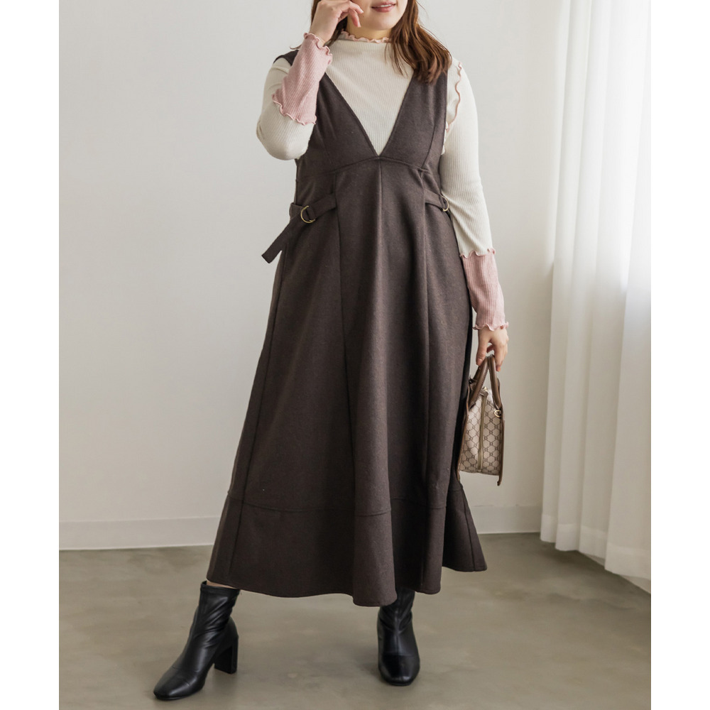 ラメメロウ配色リブプルオーバー7