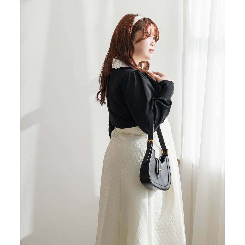 CLETTEオリジナルレイヤーレース襟ニットプルオーバー10