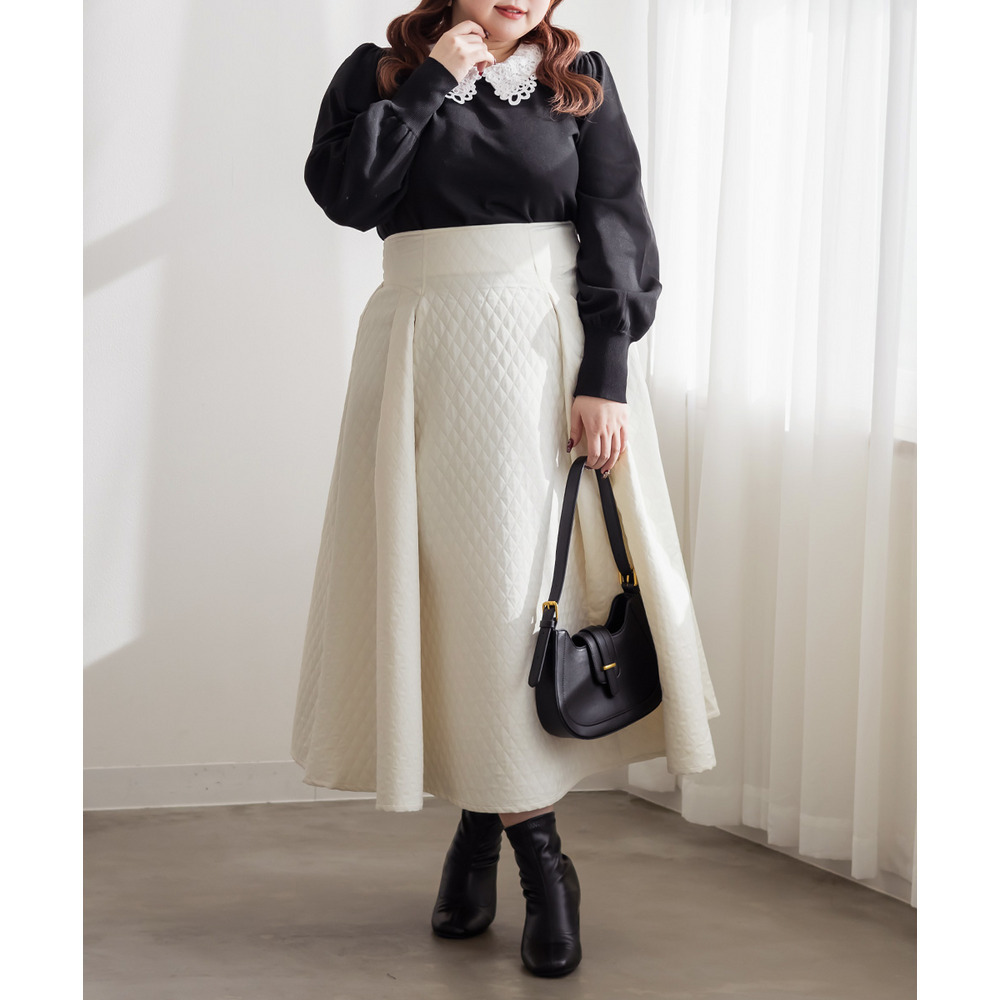 CLETTEオリジナルレイヤーレース襟ニットプルオーバー8