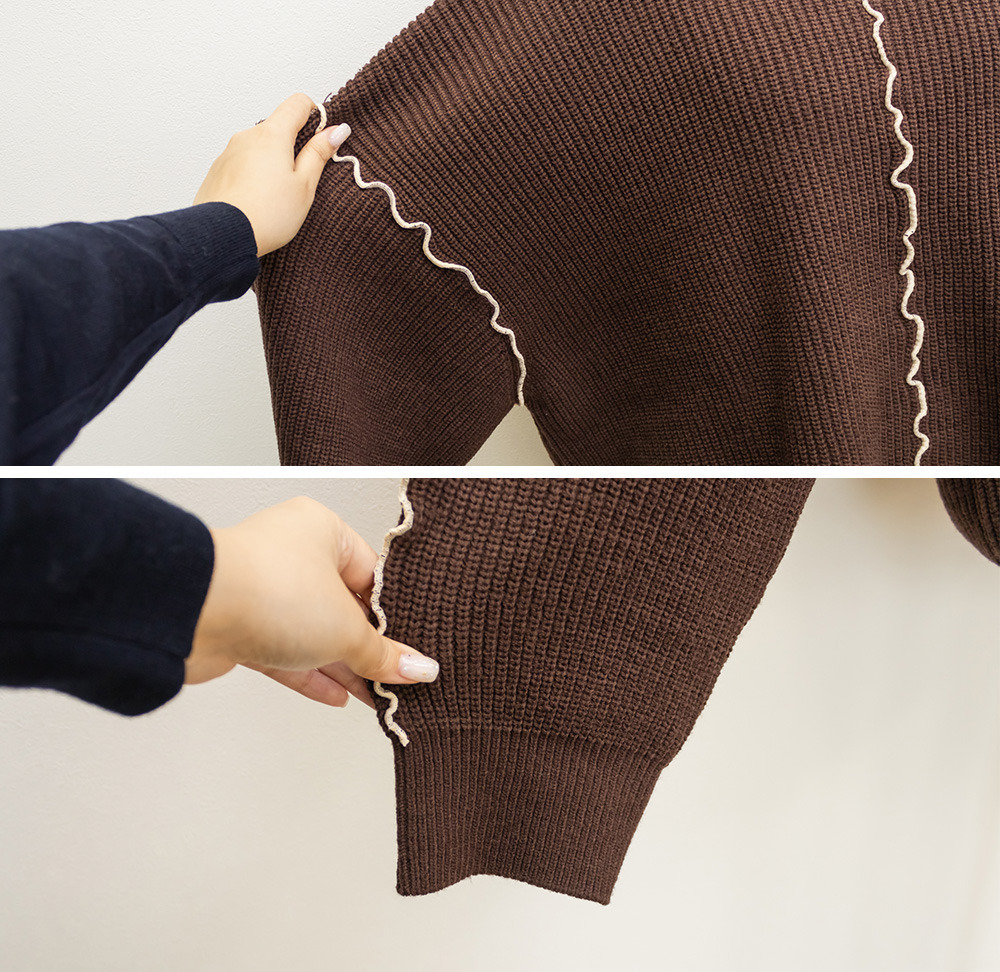 配色メローニットプルオーバー13