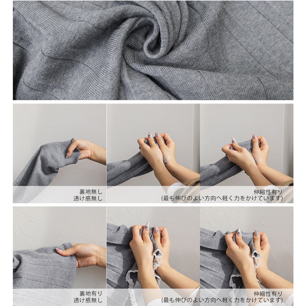 ハートボタン襟付きカーディガン&プリーツスカートセット14