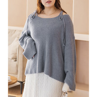 CLETTEオリジナルショルダーリボンルーズニット