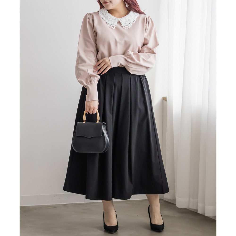 タックフレアスカート7