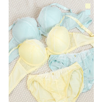 パステルフラワーレースブラジャー＆ショーツセット
