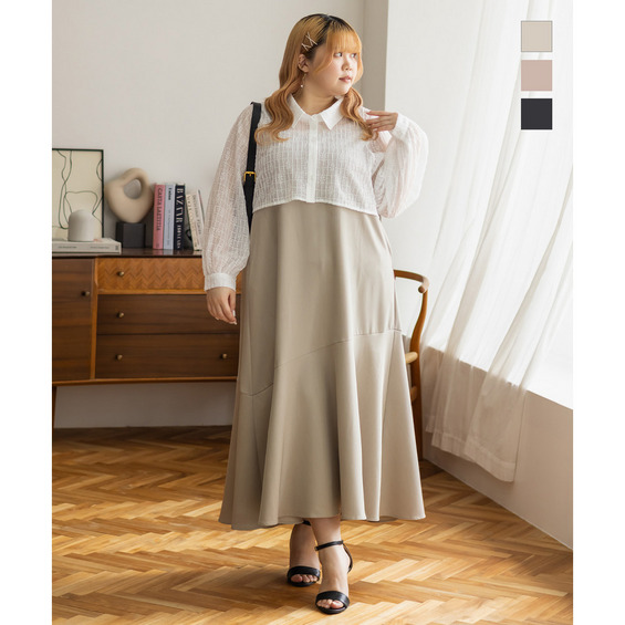 CLETTEオリジナル★レースシャツセットワンピース【アリノマ/Alinoma】 CLETTEオリジナル★レースシャツセットワンピース【アリノマ/Alinoma】