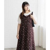 CLETTEオリジナルドレープデザイン花柄キャミワンピース