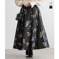 CLETTEオリジナル花柄ロングスカート