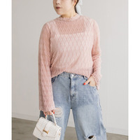 CLETTEオリジナルダイヤ柄シアープルオーバー