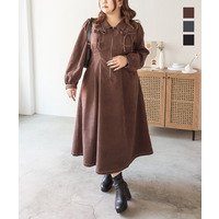 CLETTEオリジナル配色ステッチウエストタックワンピース