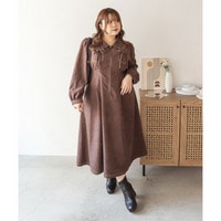 CLETTEオリジナル配色ステッチウエストタックワンピース