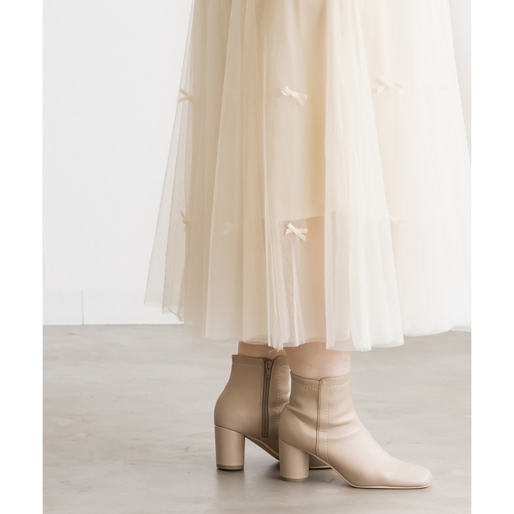 リボンチュールフレアスカート3