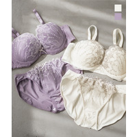 レース刺繍ブラジャー＆ショーツセット