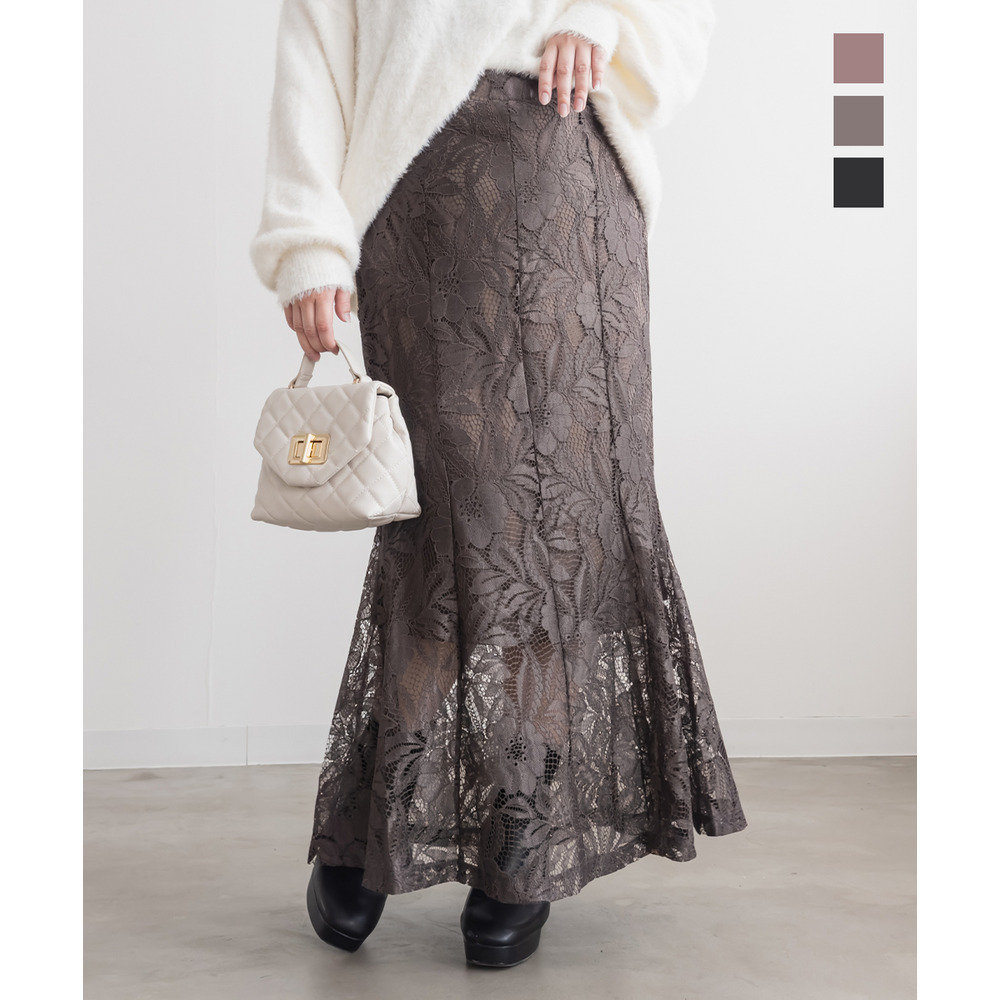 レースマーメイドスカート1