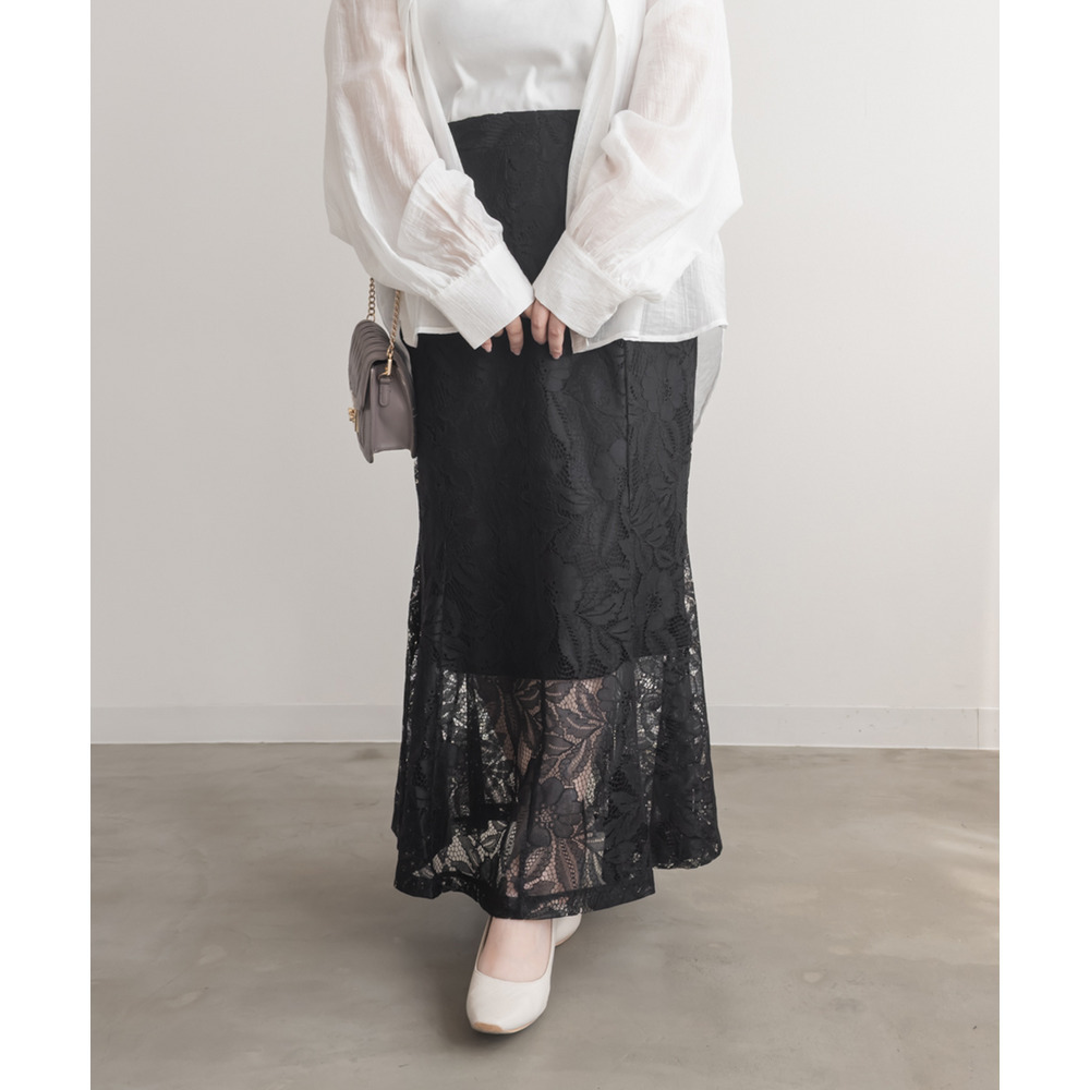 レースマーメイドスカート11