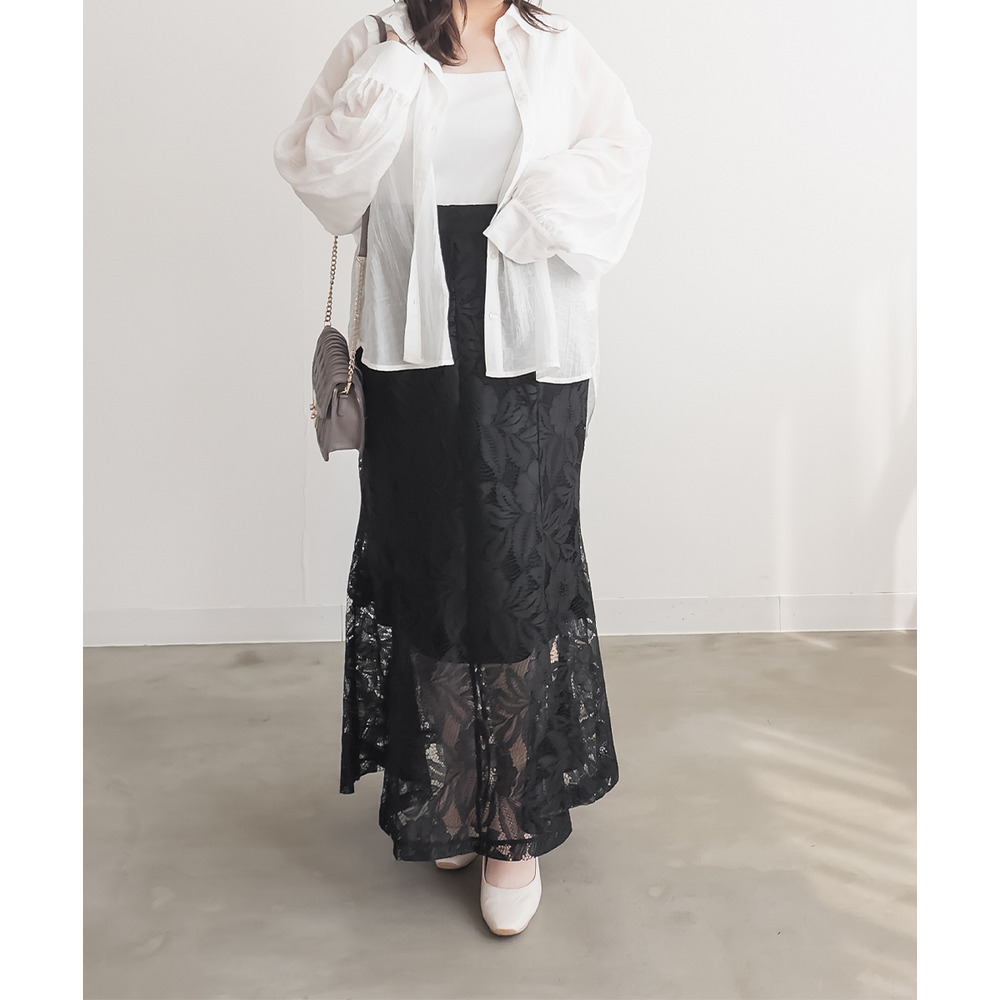 レースマーメイドスカート12