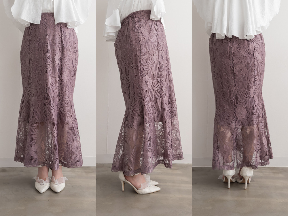 レースマーメイドスカート15