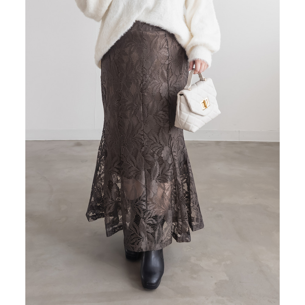 レースマーメイドスカート2