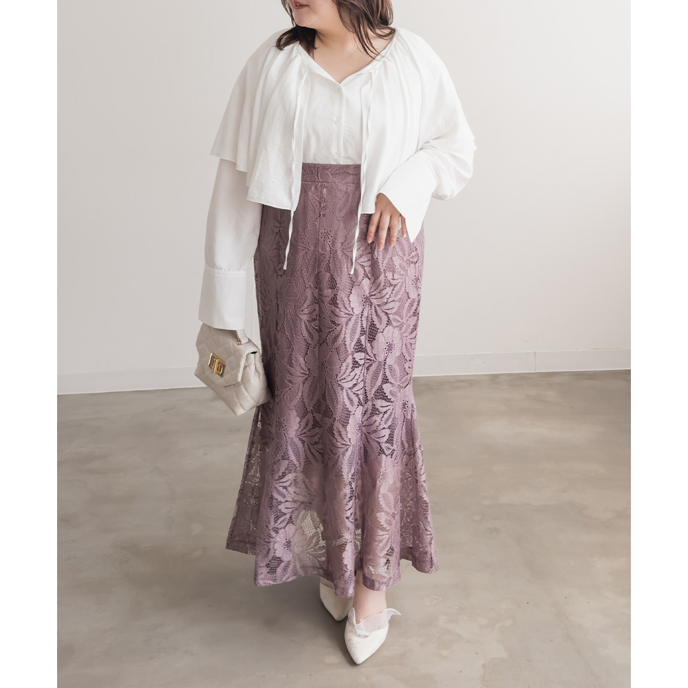 レースマーメイドスカート5