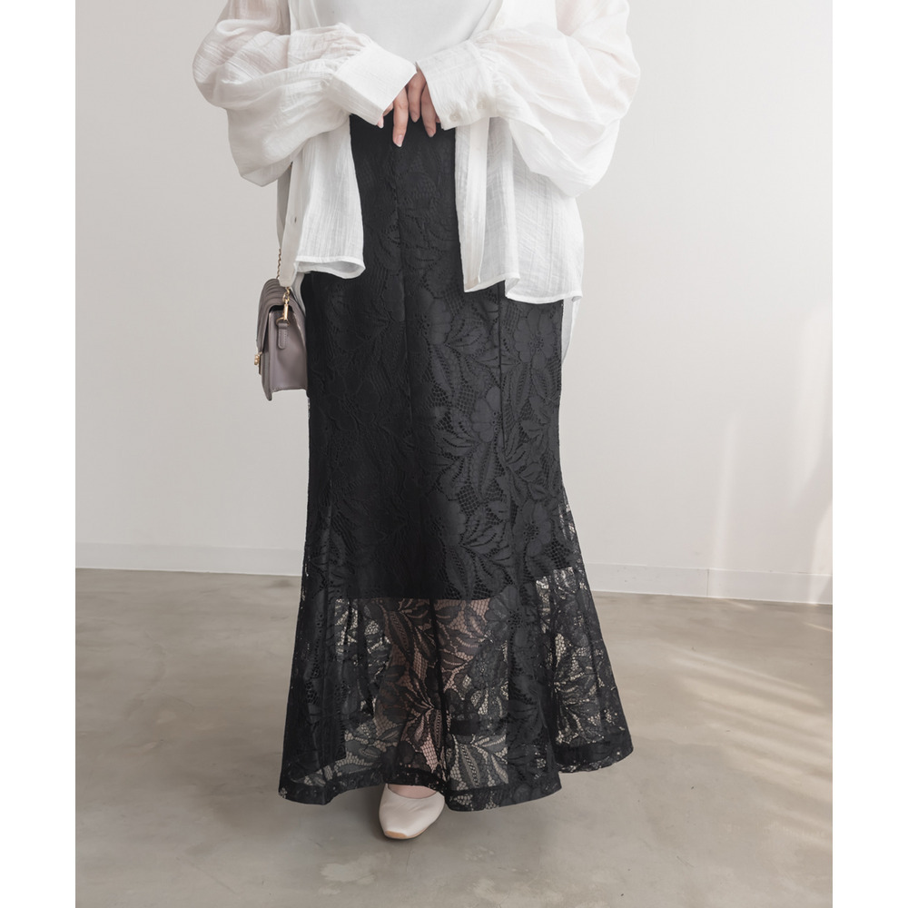 レースマーメイドスカート9