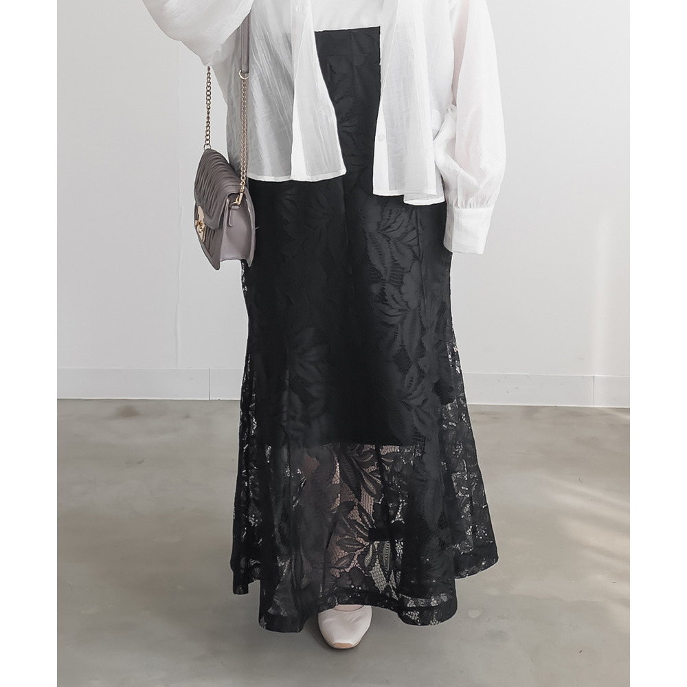 レースマーメイドスカート1