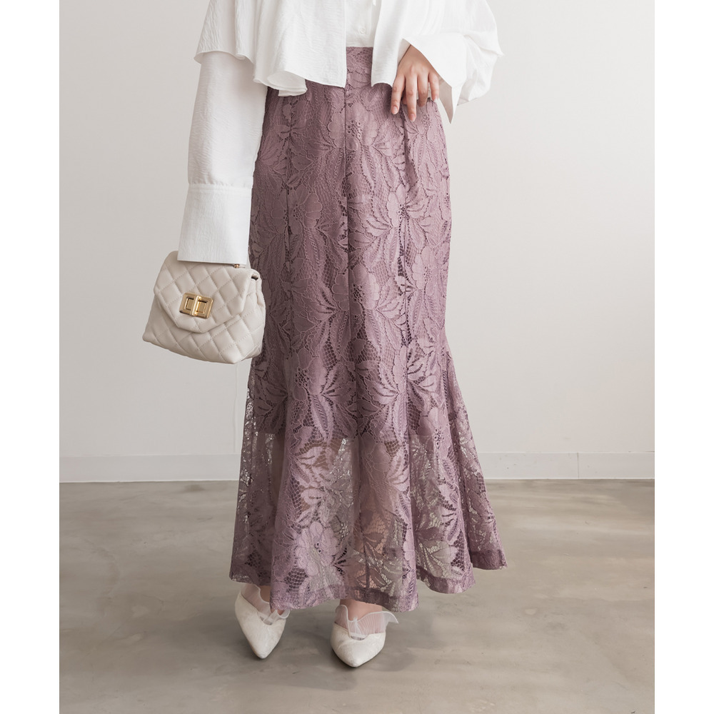 レースマーメイドスカート1