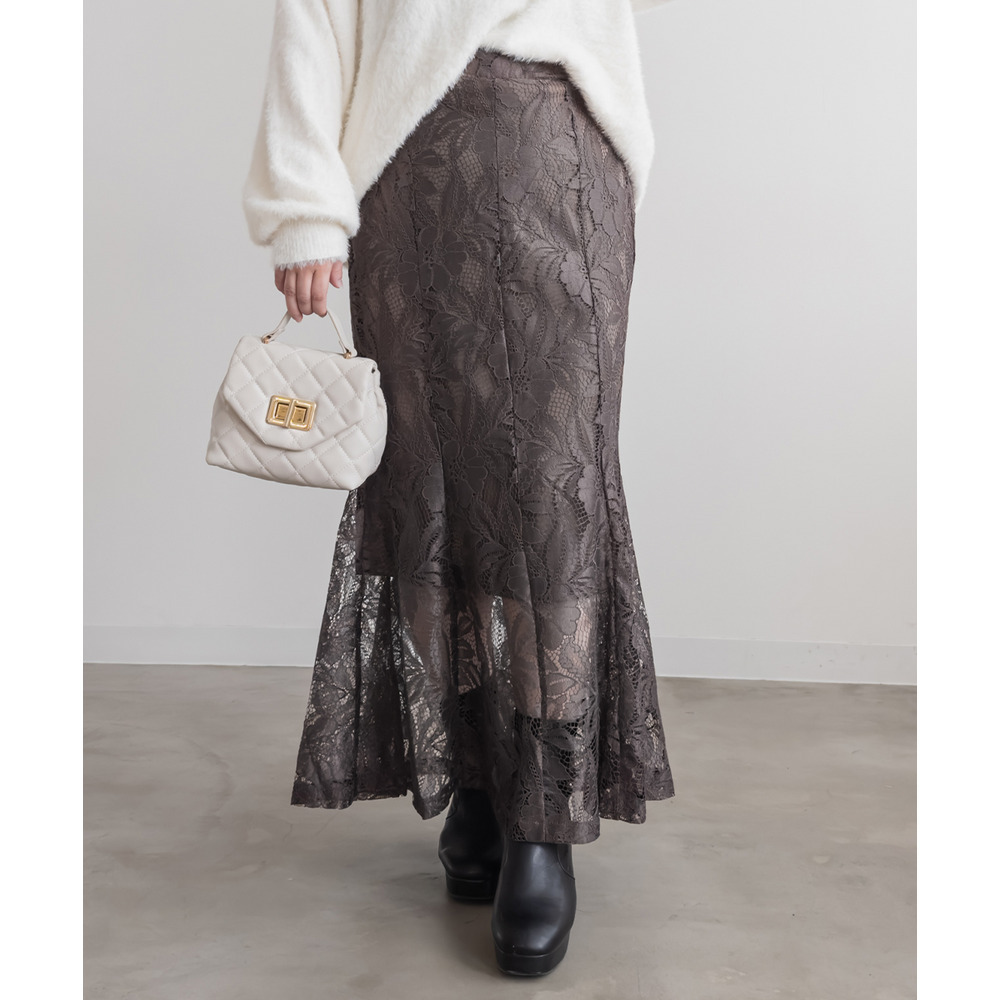 レースマーメイドスカート1