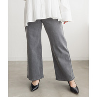 ウエスト裏ゴムタブ付きワイドパンツ