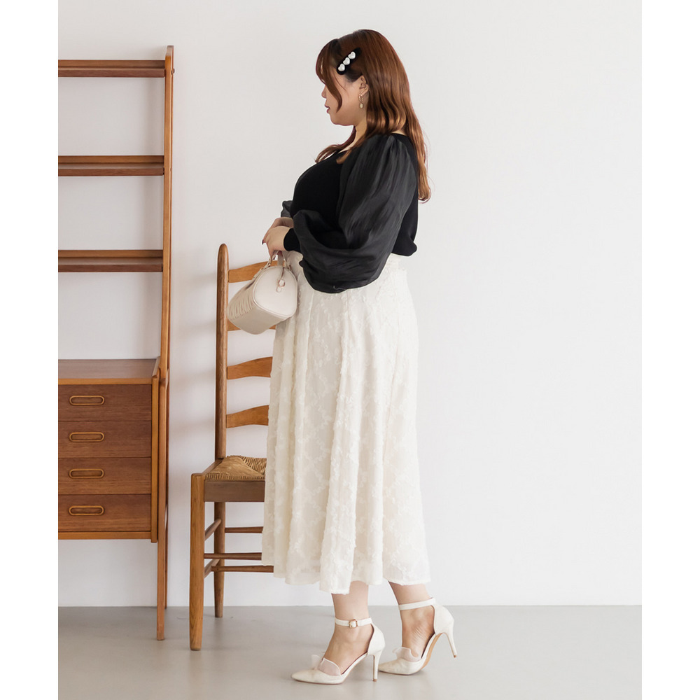 CLETTEオリジナルハートネックシアー袖ニット6