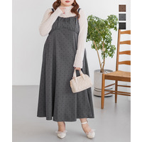 CLETTEオリジナルフロッキードットジャンスカワンピース