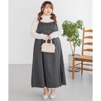 CLETTEオリジナルフロッキードットジャンスカワンピース