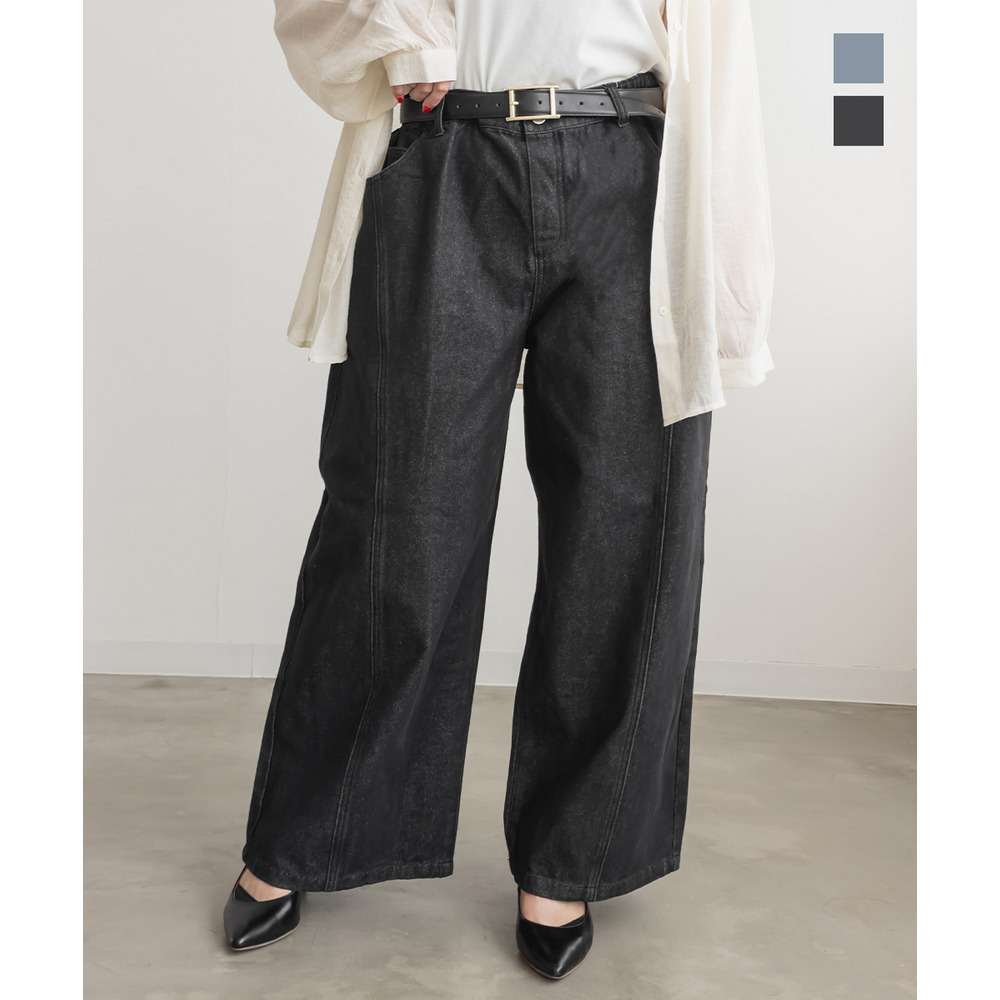 カーブバギーデニムパンツ1