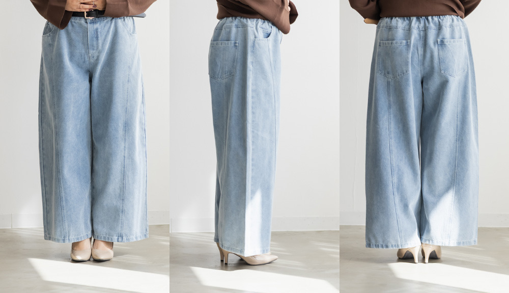 カーブバギーデニムパンツ11