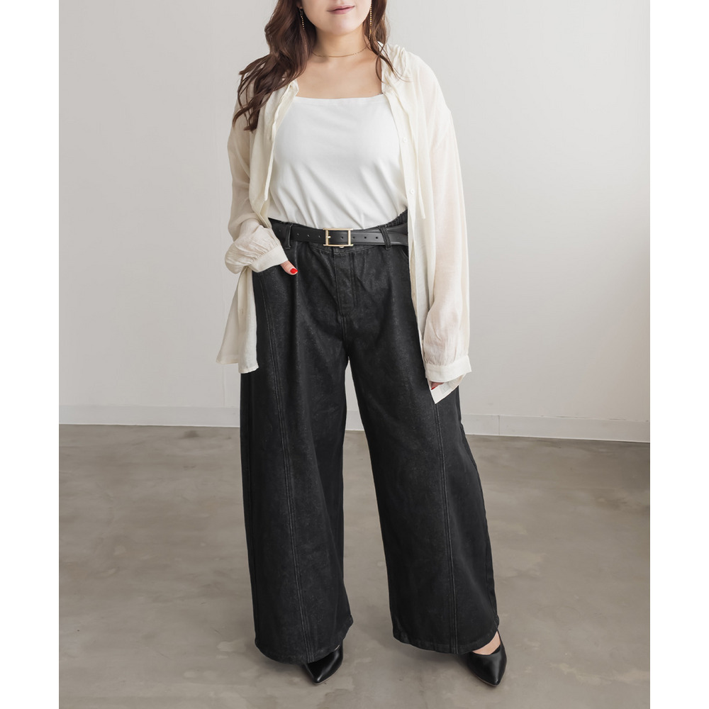 カーブバギーデニムパンツ2