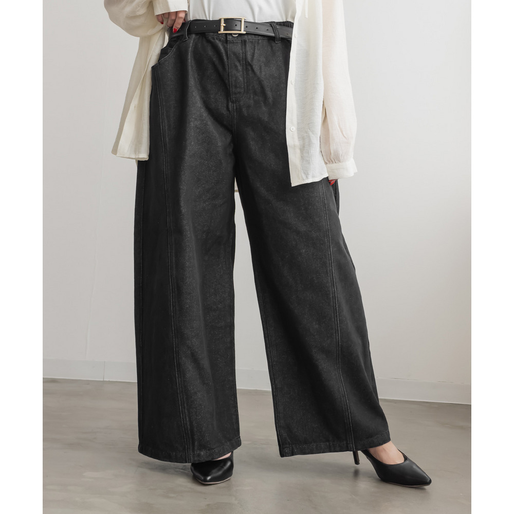 カーブバギーデニムパンツ1