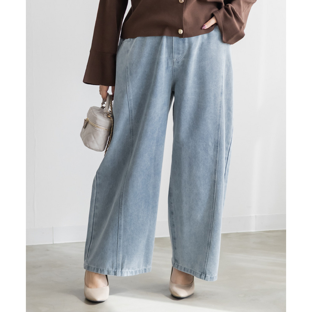 カーブバギーデニムパンツ1